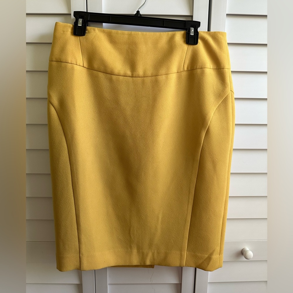 Yellow Pencil Skirt